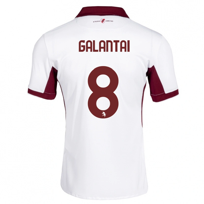 Danxen Kinder Tamás Galántai #8 Burgund Weiß Rot Auswärtstrikot Trikot 2026/27 T-Shirt Österreich