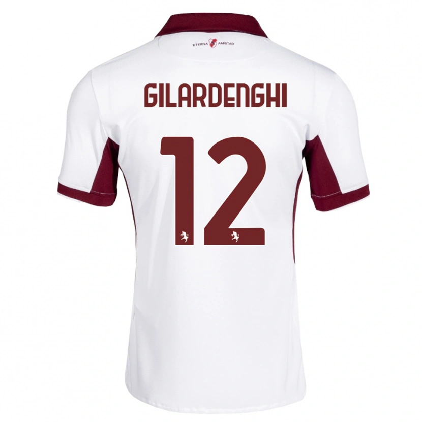 Danxen Kinder Riccardo Gilardenghi #12 Burgund Weiß Rot Auswärtstrikot Trikot 2026/27 T-Shirt Österreich