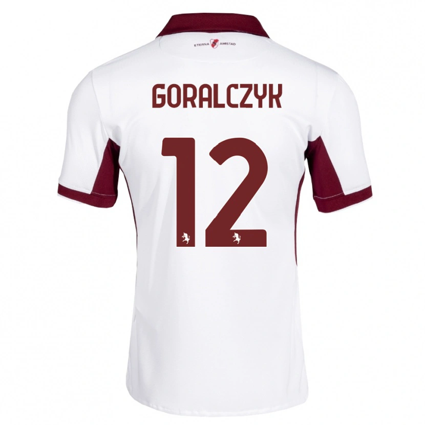 Danxen Kinder Karol Goralczyk #12 Burgund Weiß Rot Auswärtstrikot Trikot 2026/27 T-Shirt Österreich