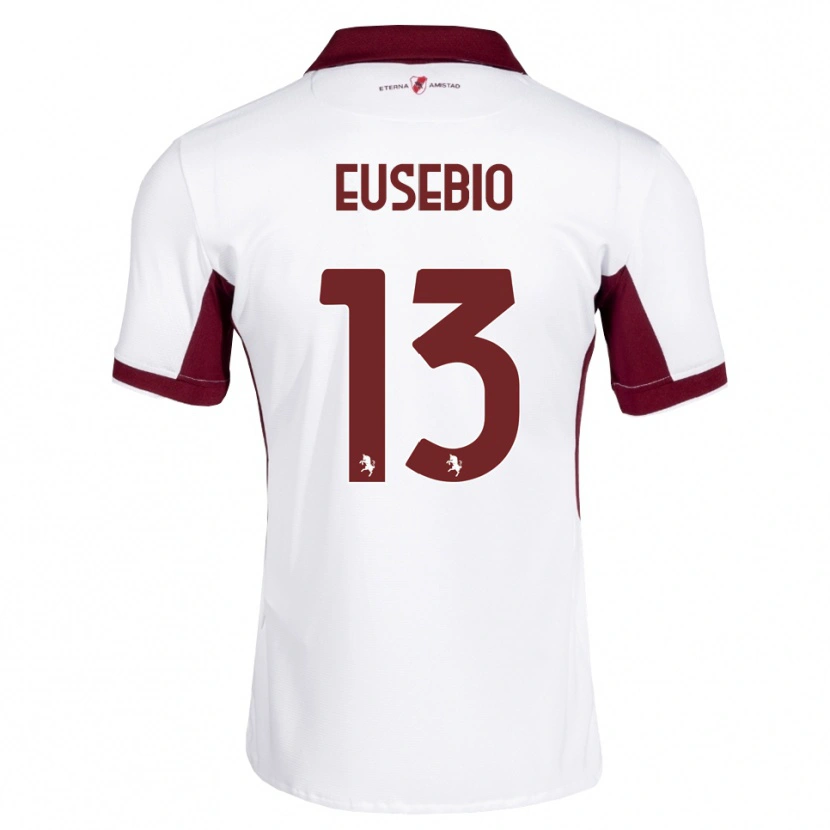 Danxen Kinder Chiara Eusebio #13 Burgund Weiß Rot Auswärtstrikot Trikot 2026/27 T-Shirt Österreich