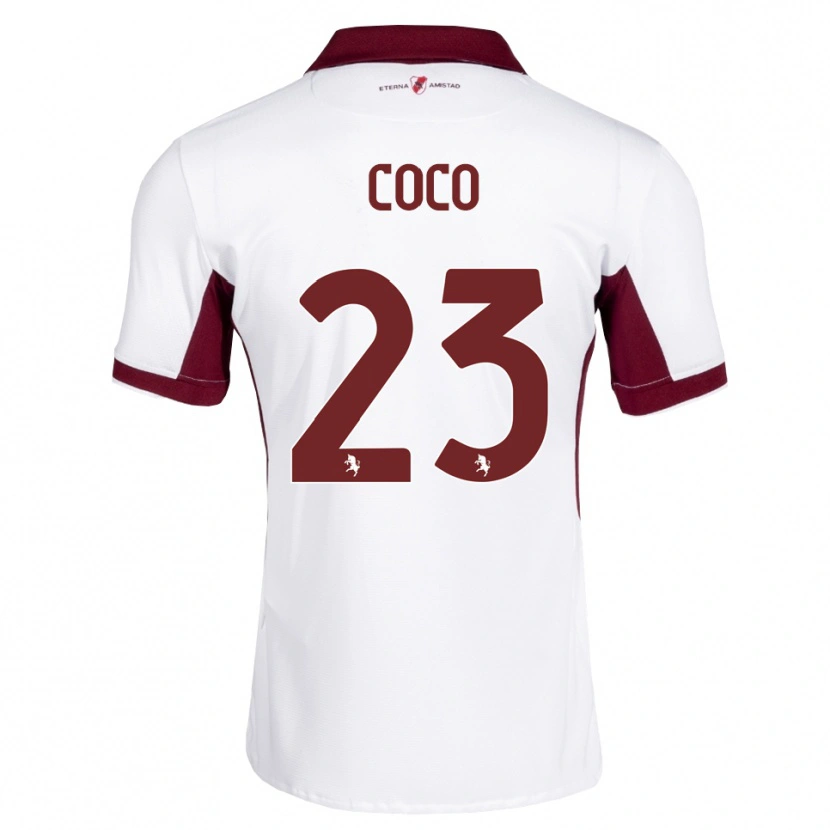 Danxen Kinder Saúl Coco #23 Burgund Weiß Rot Auswärtstrikot Trikot 2026/27 T-Shirt Österreich
