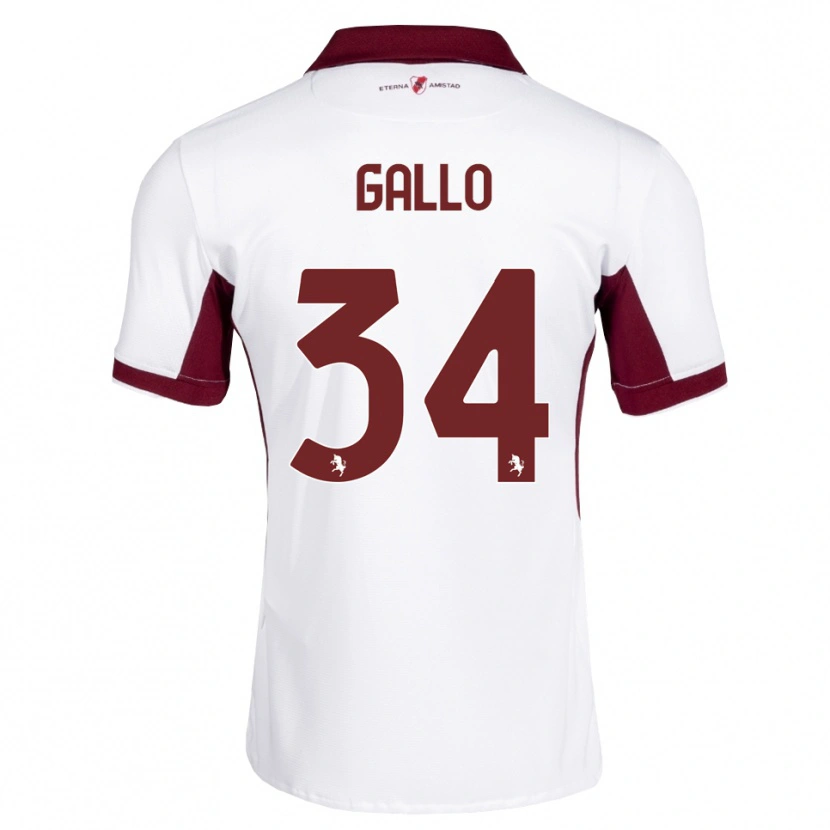 Danxen Kinder Tommaso Gallo #34 Burgund Weiß Rot Auswärtstrikot Trikot 2026/27 T-Shirt Österreich