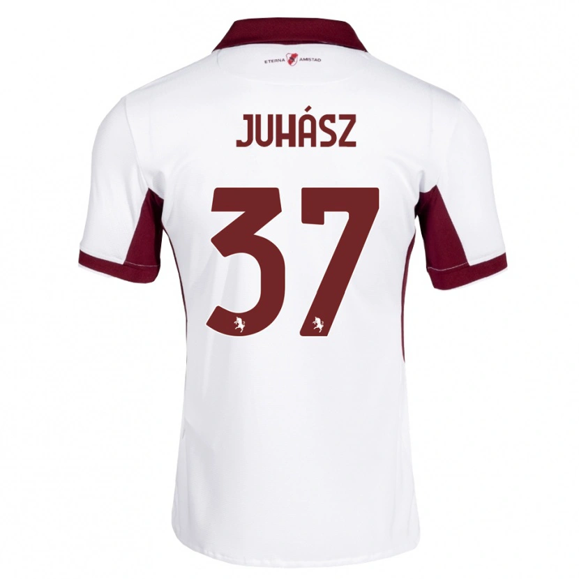 Danxen Kinder Martin Juhász #37 Burgund Weiß Rot Auswärtstrikot Trikot 2026/27 T-Shirt Österreich