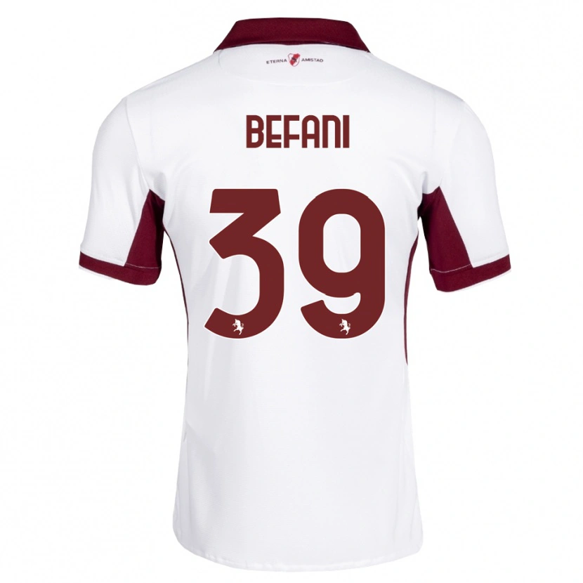 Danxen Kinder Haron Befani #39 Burgund Weiß Rot Auswärtstrikot Trikot 2026/27 T-Shirt Österreich