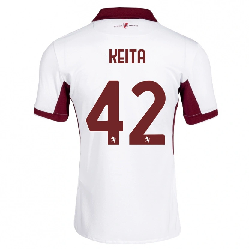 Danxen Kinder Karamoko Keita #42 Burgund Weiß Rot Auswärtstrikot Trikot 2026/27 T-Shirt Österreich