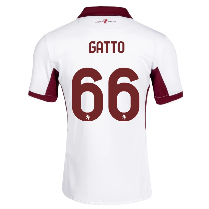 Danxen Kinder Tommaso Gatto #66 Burgund Weiß Rot Auswärtstrikot Trikot 2026/27 T-Shirt Österreich
