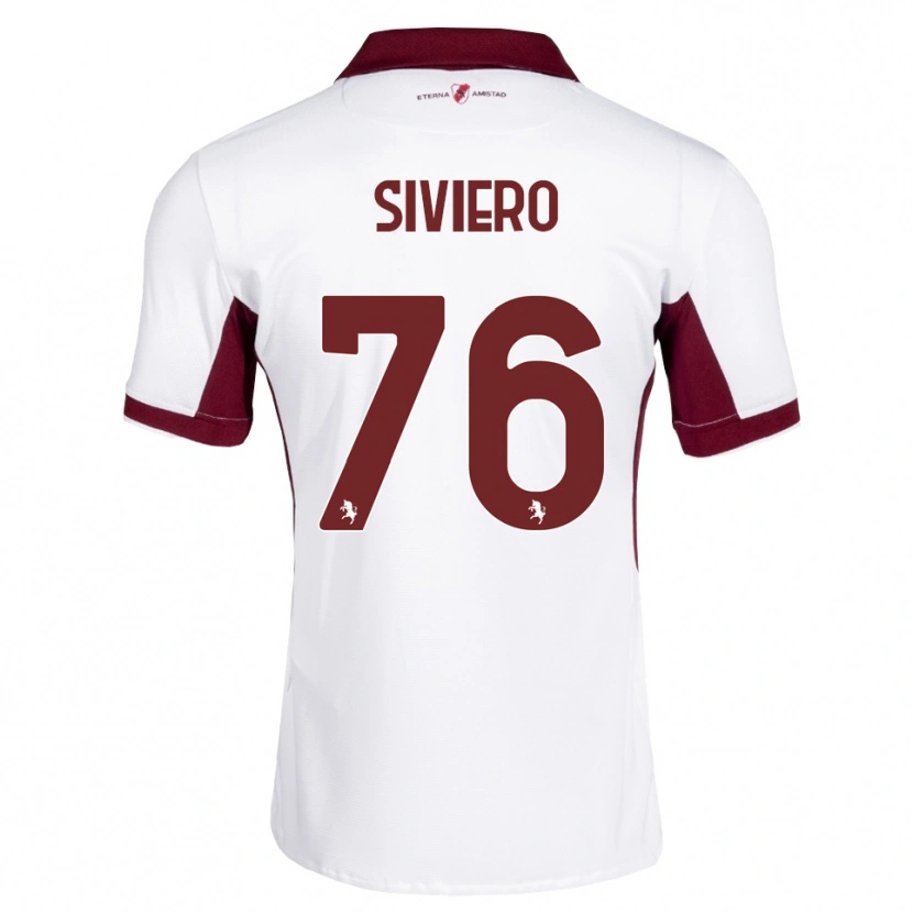 Danxen Kinder Lapo Siviero #76 Burgund Weiß Rot Auswärtstrikot Trikot 2026/27 T-Shirt Österreich