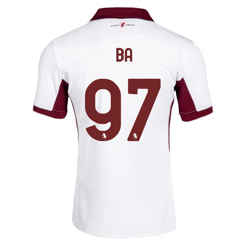 Danxen Kinder El-Hadji Ba #97 Burgund Weiß Rot Auswärtstrikot Trikot 2026/27 T-Shirt Österreich