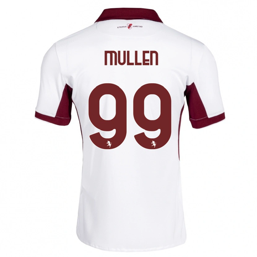 Danxen Kinder Senan Mullen #99 Burgund Weiß Rot Auswärtstrikot Trikot 2026/27 T-Shirt Österreich