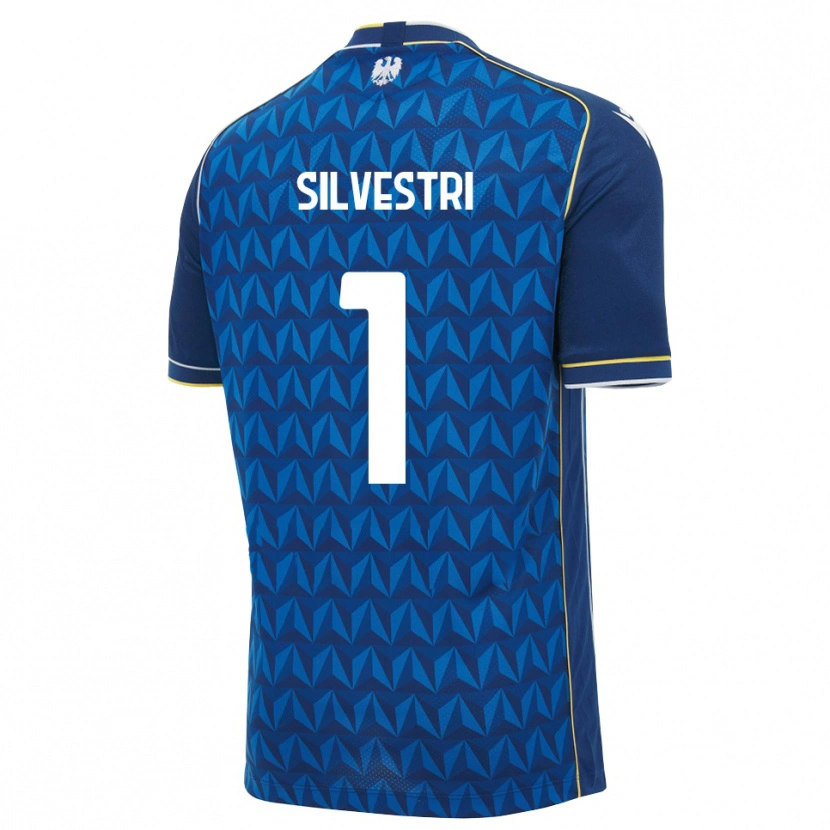 Danxen Kinder Marco Silvestri #1 Königsblau Weiß Blau Auswärtstrikot Trikot 2026/27 T-Shirt Österreich