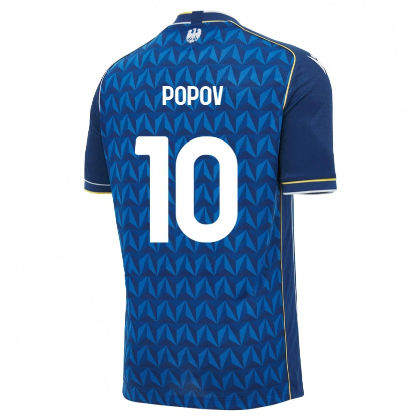 Danxen Kinder Nikolay Popov #10 Königsblau Weiß Blau Auswärtstrikot Trikot 2026/27 T-Shirt Österreich