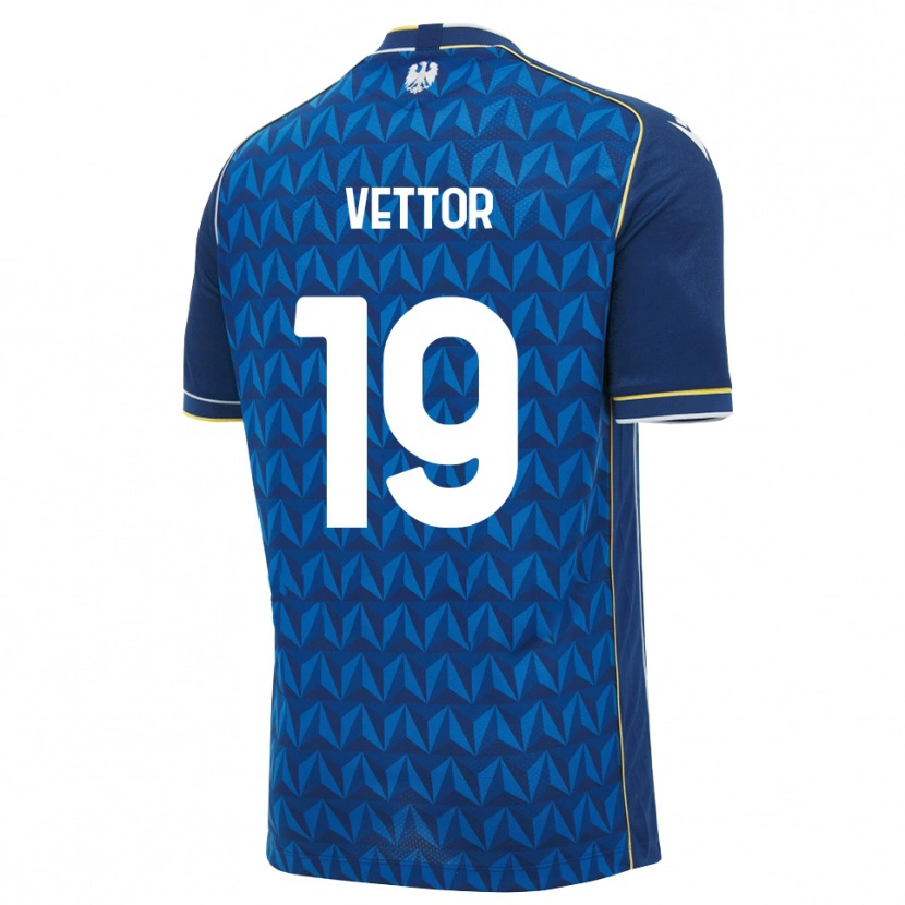 Danxen Kinder Marco Vettor #19 Königsblau Weiß Blau Auswärtstrikot Trikot 2026/27 T-Shirt Österreich