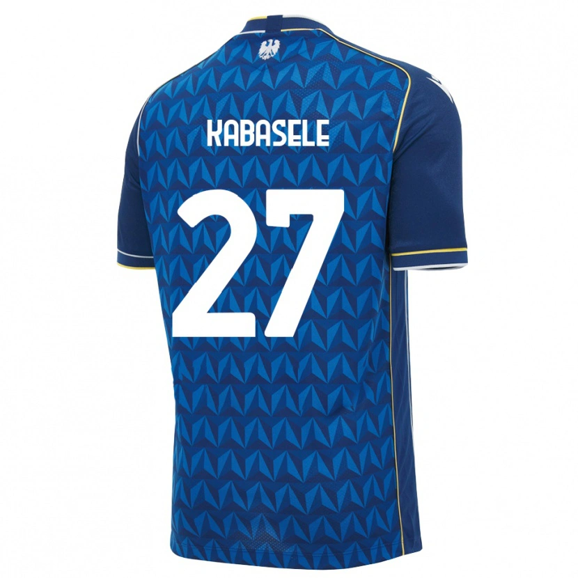 Danxen Kinder Christian Kabasele #27 Königsblau Weiß Blau Auswärtstrikot Trikot 2026/27 T-Shirt Österreich