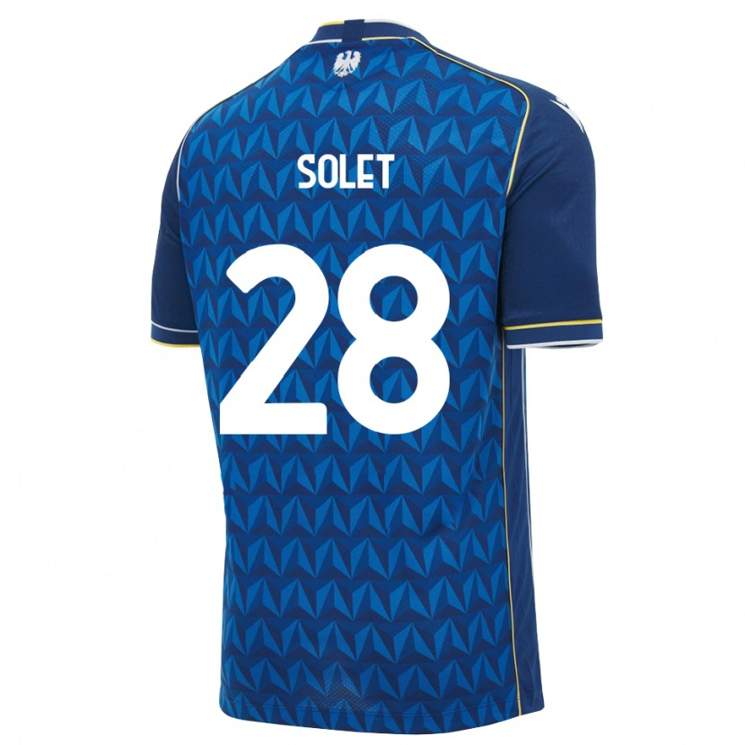 Danxen Kinder Oumar Solet #28 Königsblau Weiß Blau Auswärtstrikot Trikot 2026/27 T-Shirt Österreich