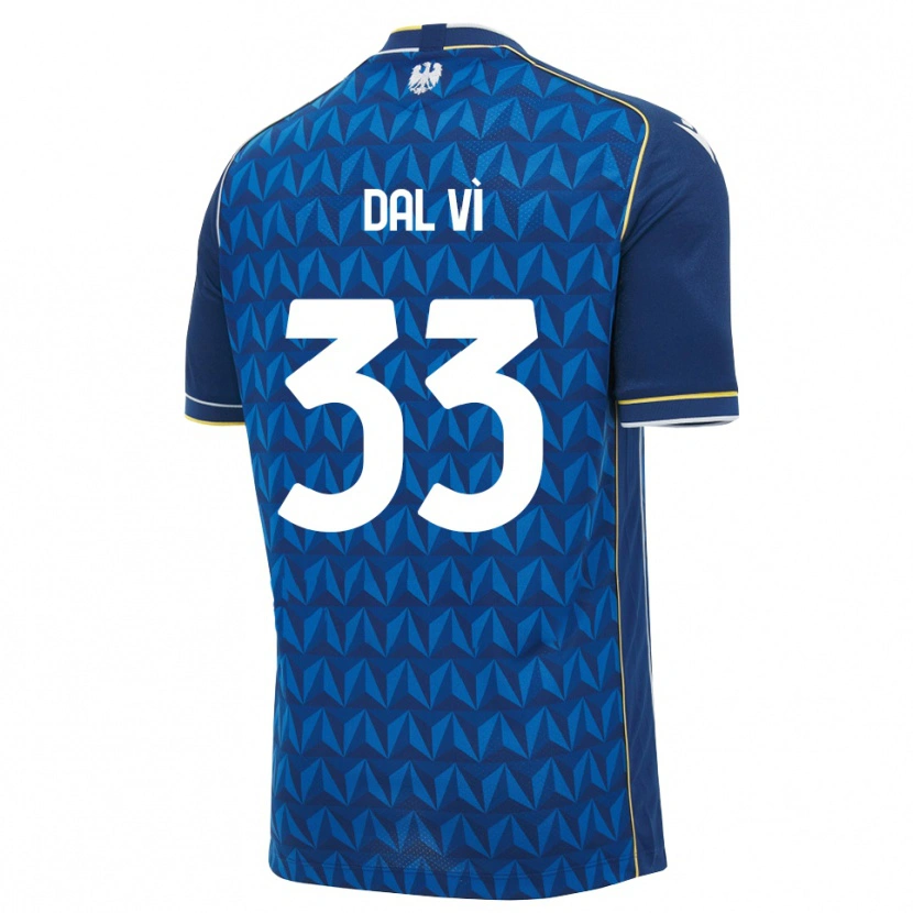 Danxen Kinder Matteo Dal Vì #33 Königsblau Weiß Blau Auswärtstrikot Trikot 2026/27 T-Shirt Österreich