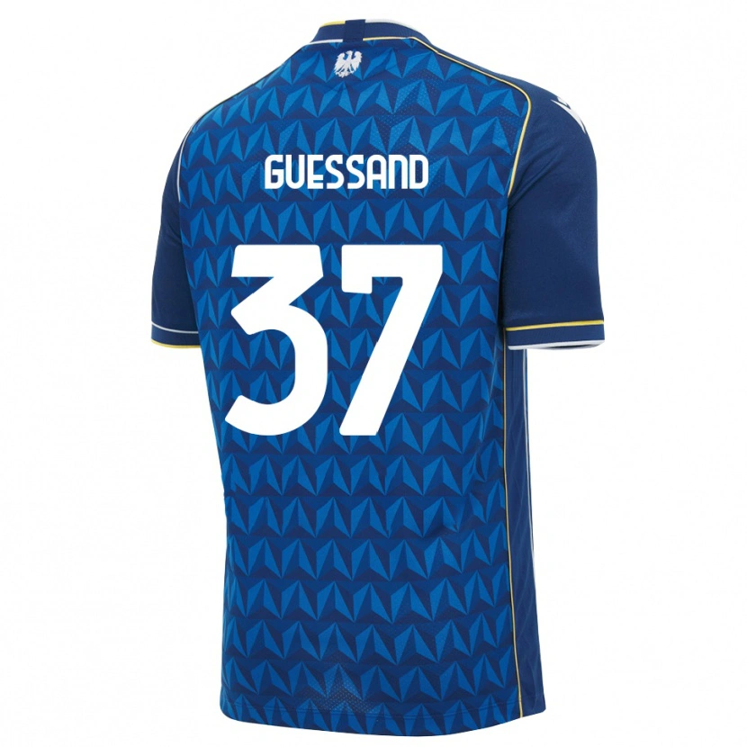 Danxen Kinder Axel Guessand #37 Königsblau Weiß Blau Auswärtstrikot Trikot 2026/27 T-Shirt Österreich