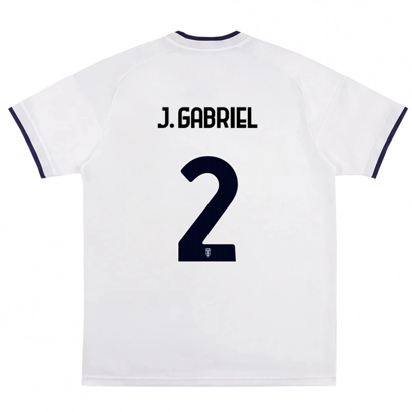 Danxen Kinder João Gabriel #2 Weiß Rot Königsblau Auswärtstrikot Trikot 2026/27 T-Shirt Österreich