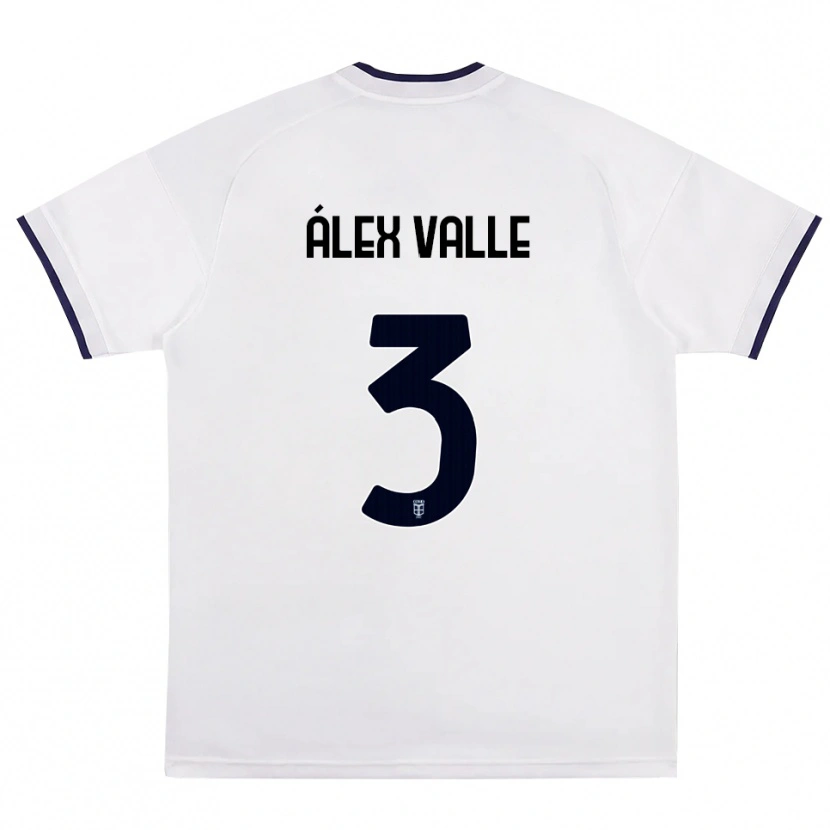 Danxen Kinder Álex Valle #3 Weiß Rot Königsblau Auswärtstrikot Trikot 2026/27 T-Shirt Österreich