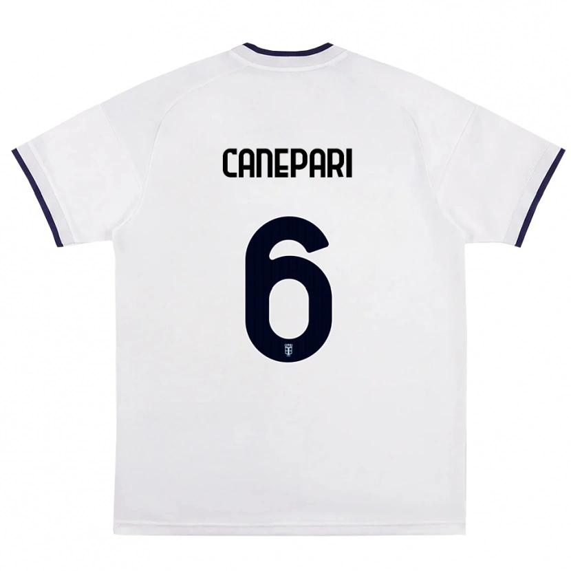 Danxen Kinder Lorenzo Canepari #6 Weiß Rot Königsblau Auswärtstrikot Trikot 2026/27 T-Shirt Österreich