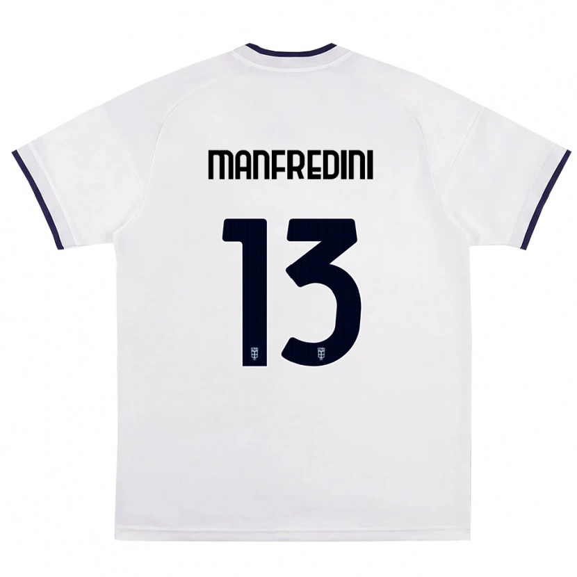 Danxen Kinder Matteo Manfredini #13 Weiß Rot Königsblau Auswärtstrikot Trikot 2026/27 T-Shirt Österreich
