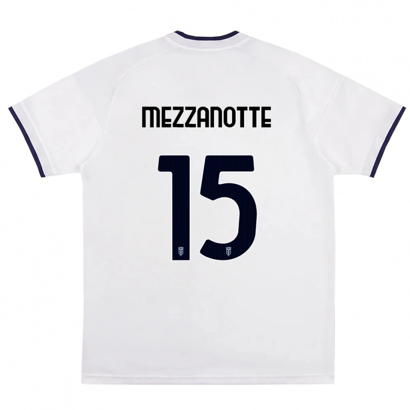 Danxen Kinder Davide Mezzanotte #15 Weiß Rot Königsblau Auswärtstrikot Trikot 2026/27 T-Shirt Österreich