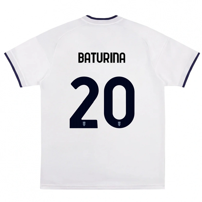 Danxen Kinder Martin Baturina #20 Weiß Rot Königsblau Auswärtstrikot Trikot 2026/27 T-Shirt Österreich