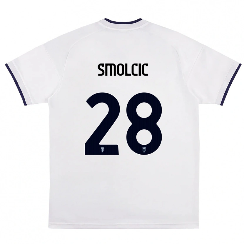 Danxen Kinder Ivan Smolcic #28 Weiß Rot Königsblau Auswärtstrikot Trikot 2026/27 T-Shirt Österreich