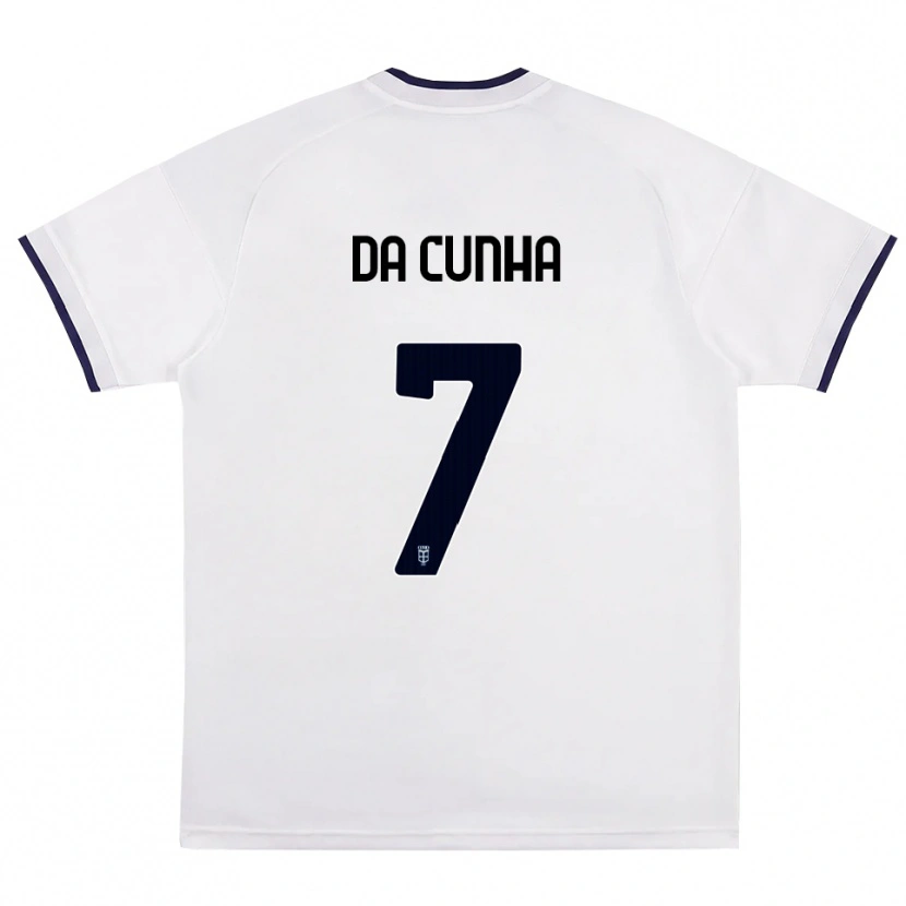 Danxen Kinder Lucas Da Cunha #7 Weiß Rot Königsblau Auswärtstrikot Trikot 2026/27 T-Shirt Österreich