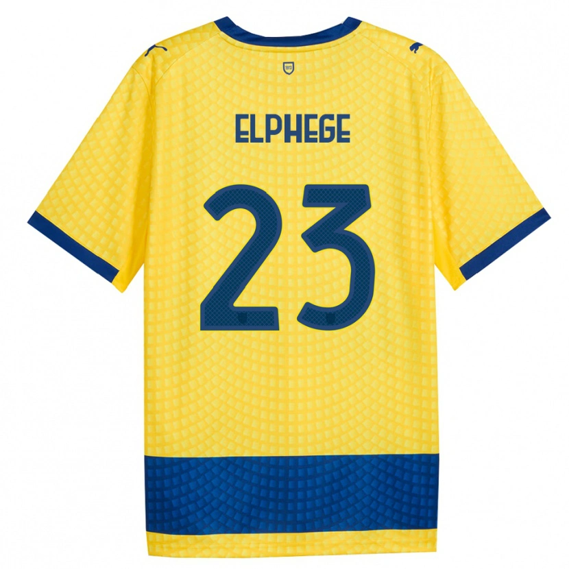 Danxen Kinder Nesta Elphege #23 Gelb Blau Schwarz Auswärtstrikot Trikot 2026/27 T-Shirt Österreich