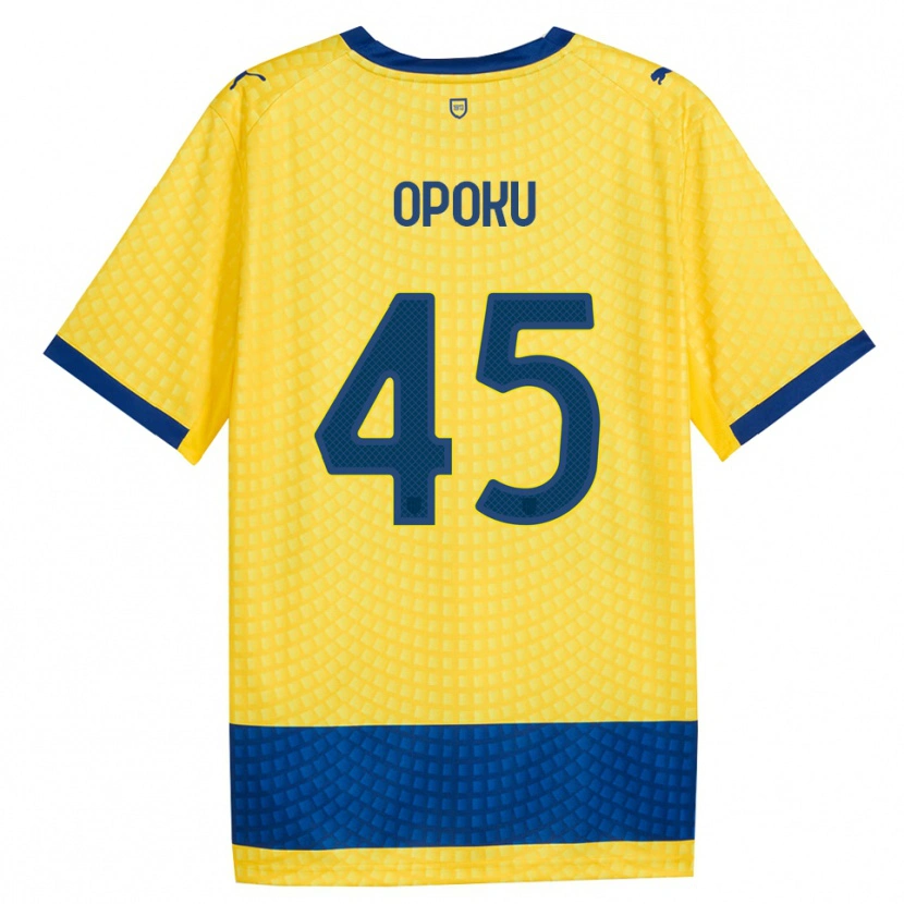 Danxen Kinder Mama Opoku #45 Gelb Blau Schwarz Auswärtstrikot Trikot 2026/27 T-Shirt Österreich