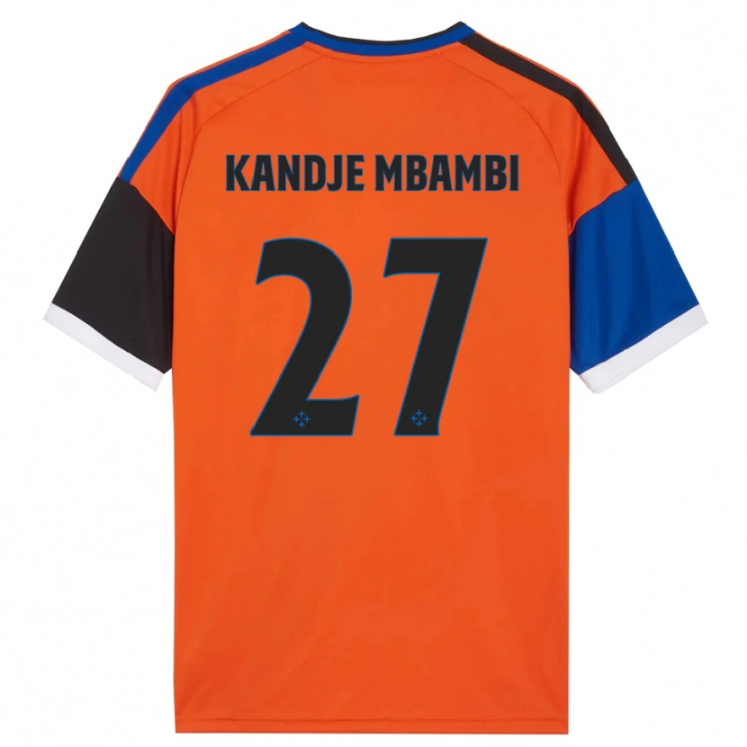Danxen Kinder Jeremy Mbambi #27 Orange Blau Schwarz Weiß Auswärtstrikot Trikot 2026/27 T-Shirt Österreich