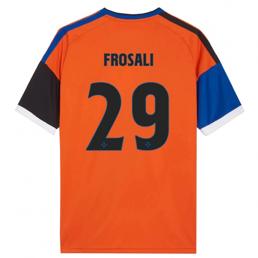 Danxen Kinder Jacopo Frosali #29 Orange Blau Schwarz Weiß Auswärtstrikot Trikot 2026/27 T-Shirt Österreich
