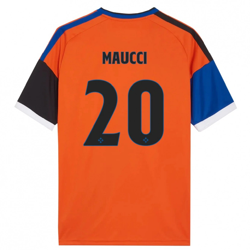 Danxen Kinder Giacomo Maucci #20 Orange Blau Schwarz Weiß Auswärtstrikot Trikot 2026/27 T-Shirt Österreich