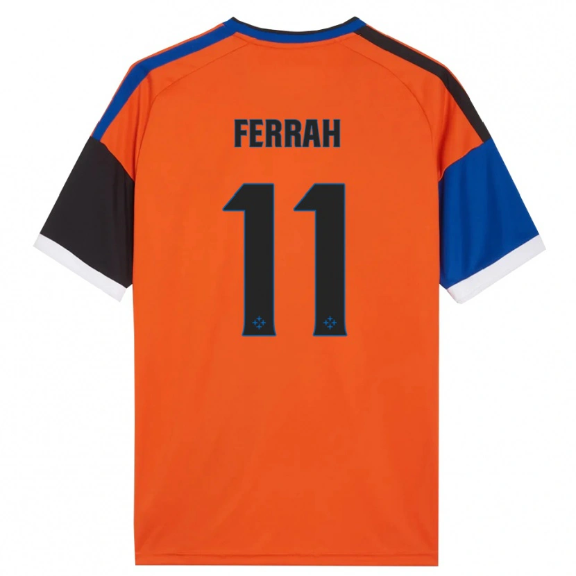 Danxen Kinder Ichem Ferrah #11 Orange Blau Schwarz Weiß Auswärtstrikot Trikot 2026/27 T-Shirt Österreich
