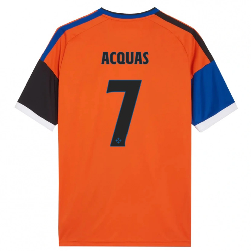 Danxen Kinder Tommaso Acquas #7 Orange Blau Schwarz Weiß Auswärtstrikot Trikot 2026/27 T-Shirt Österreich