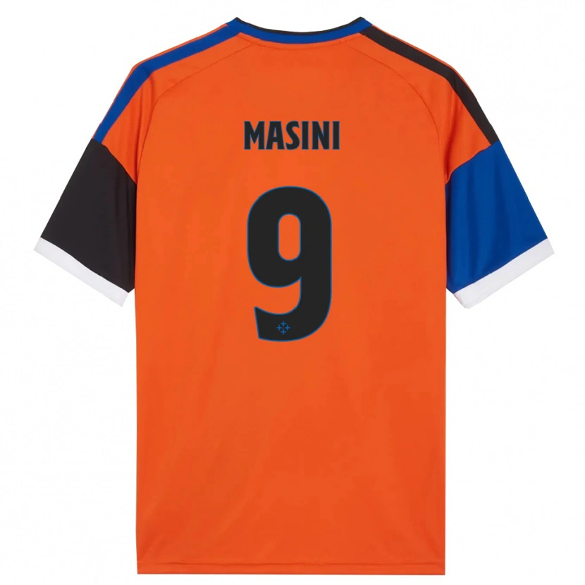 Danxen Kinder Tommaso Masini #9 Orange Blau Schwarz Weiß Auswärtstrikot Trikot 2026/27 T-Shirt Österreich