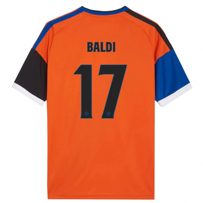 Danxen Kinder Andrea Baldi #17 Orange Blau Schwarz Weiß Auswärtstrikot Trikot 2026/27 T-Shirt Österreich