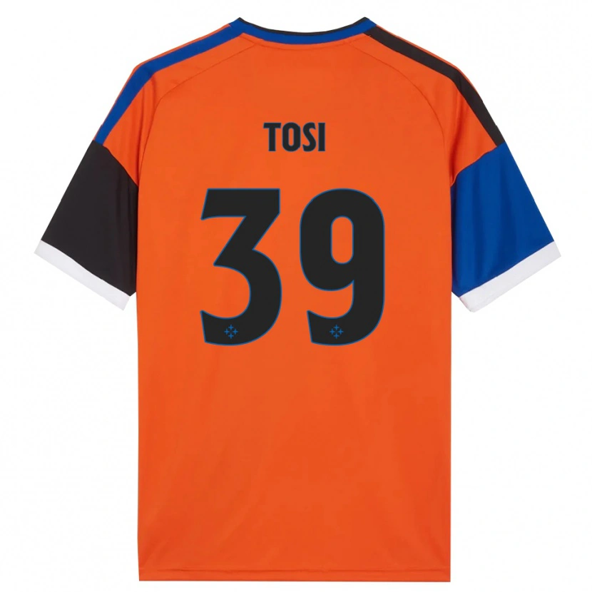 Danxen Kinder Lorenzo Tosi #39 Orange Blau Schwarz Weiß Auswärtstrikot Trikot 2026/27 T-Shirt Österreich