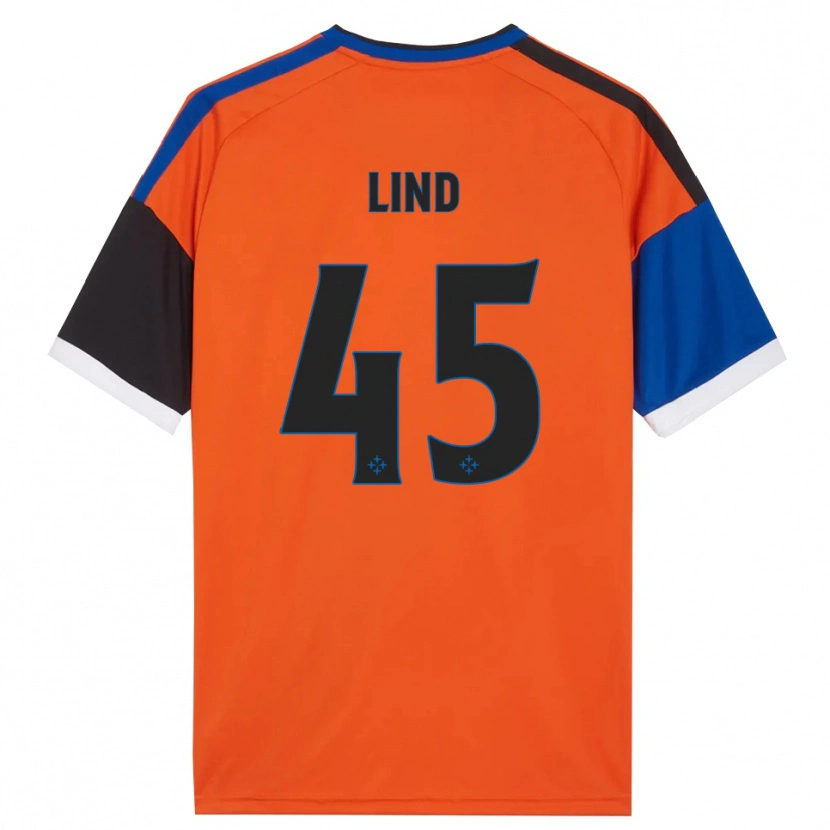 Danxen Kinder Alexander Lind #45 Orange Blau Schwarz Weiß Auswärtstrikot Trikot 2026/27 T-Shirt Österreich