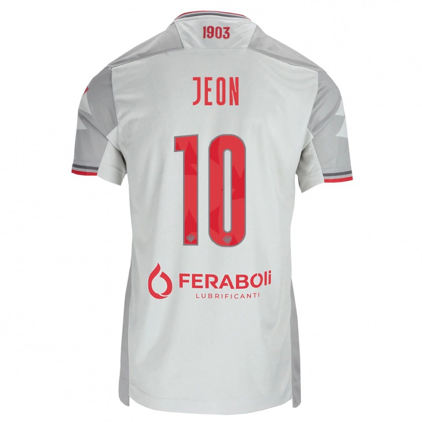 Danxen Kinder Joseph Jeon #10 Grau Weiß Rot Auswärtstrikot Trikot 2026/27 T-Shirt Österreich