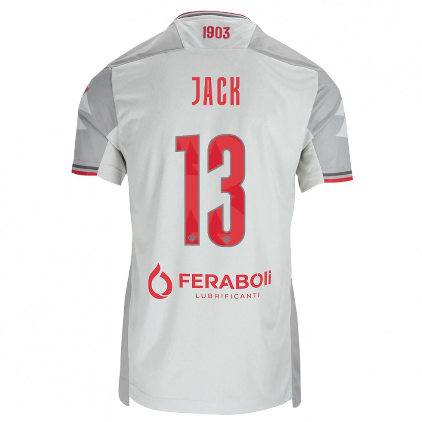 Danxen Kinder Fellipe Jack #13 Grau Weiß Rot Auswärtstrikot Trikot 2026/27 T-Shirt Österreich