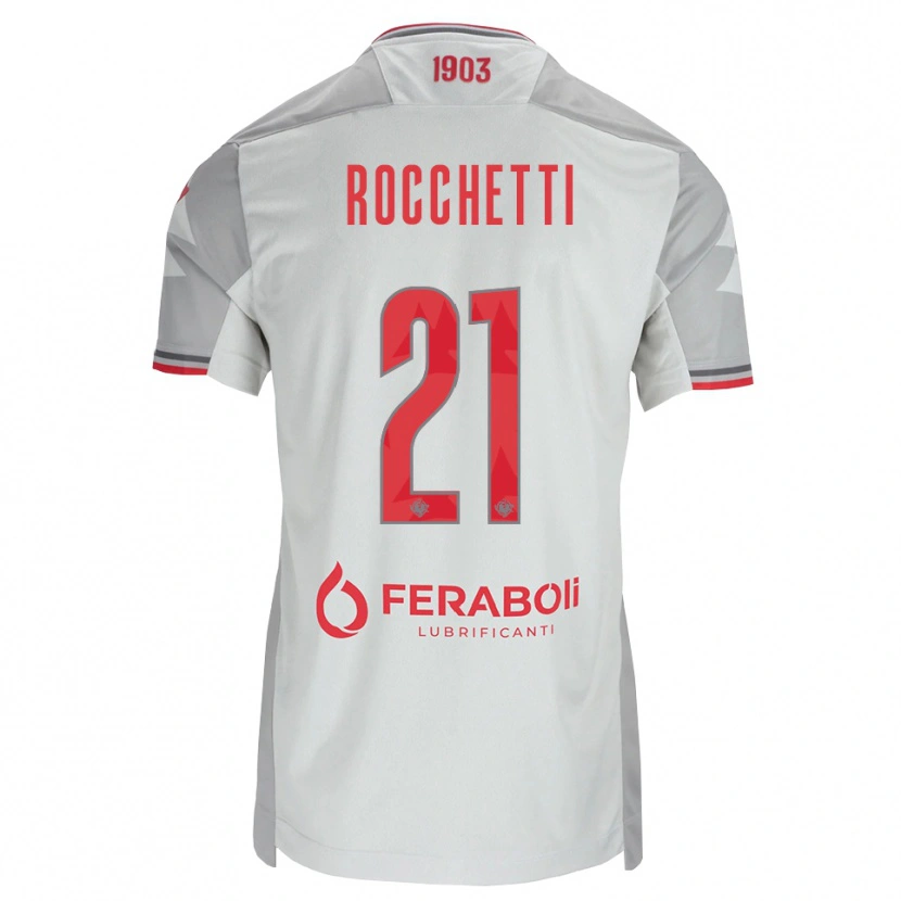 Danxen Kinder Yuri Rocchetti #21 Grau Weiß Rot Auswärtstrikot Trikot 2026/27 T-Shirt Österreich