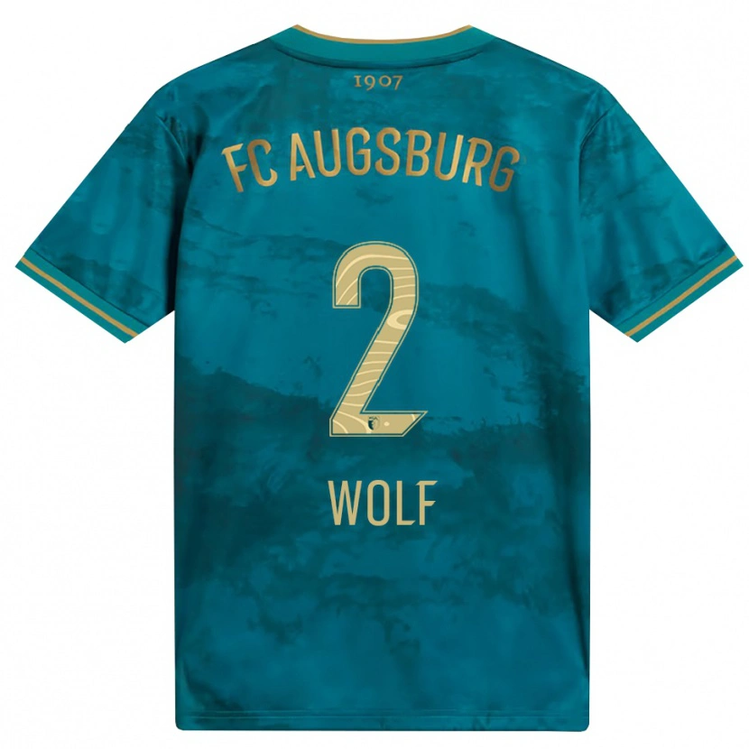Danxen Kinder Paul Wolf #2 Grün Braun Auswärtstrikot Trikot 2026/27 T-Shirt Österreich