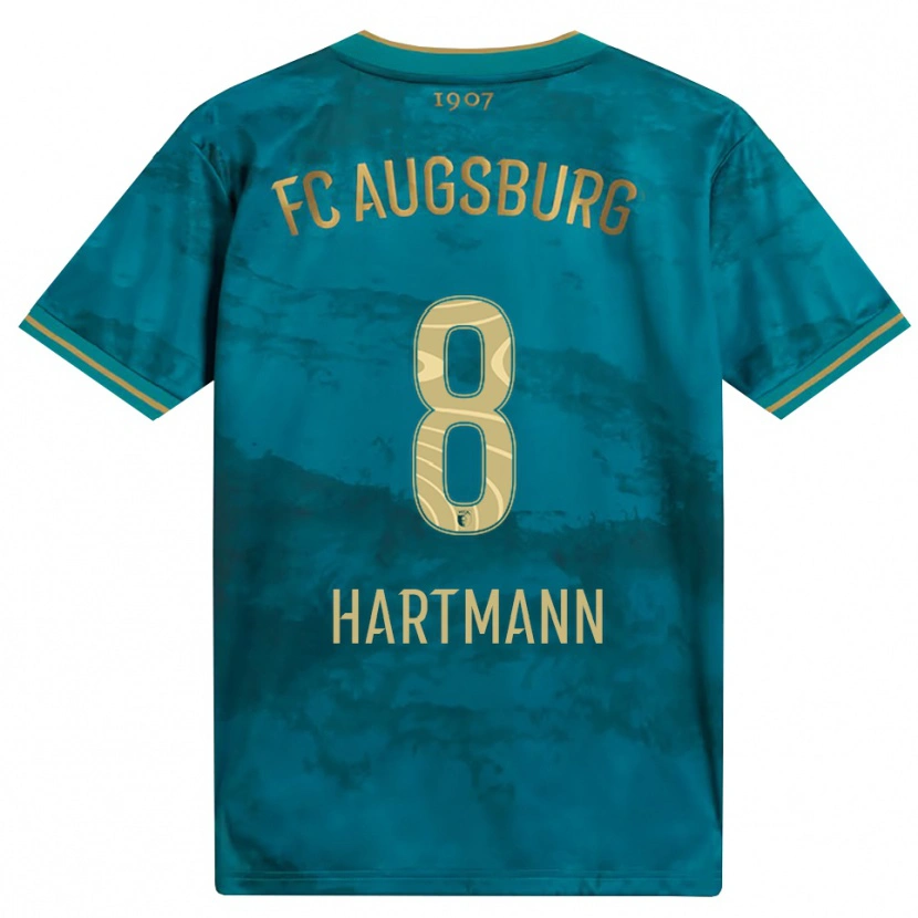 Danxen Kinder Mika Hartmann #8 Grün Braun Auswärtstrikot Trikot 2026/27 T-Shirt Österreich