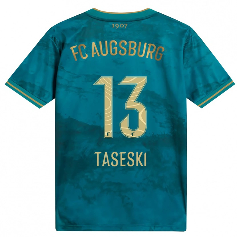 Danxen Kinder Kristijan Taseski #13 Grün Braun Auswärtstrikot Trikot 2026/27 T-Shirt Österreich