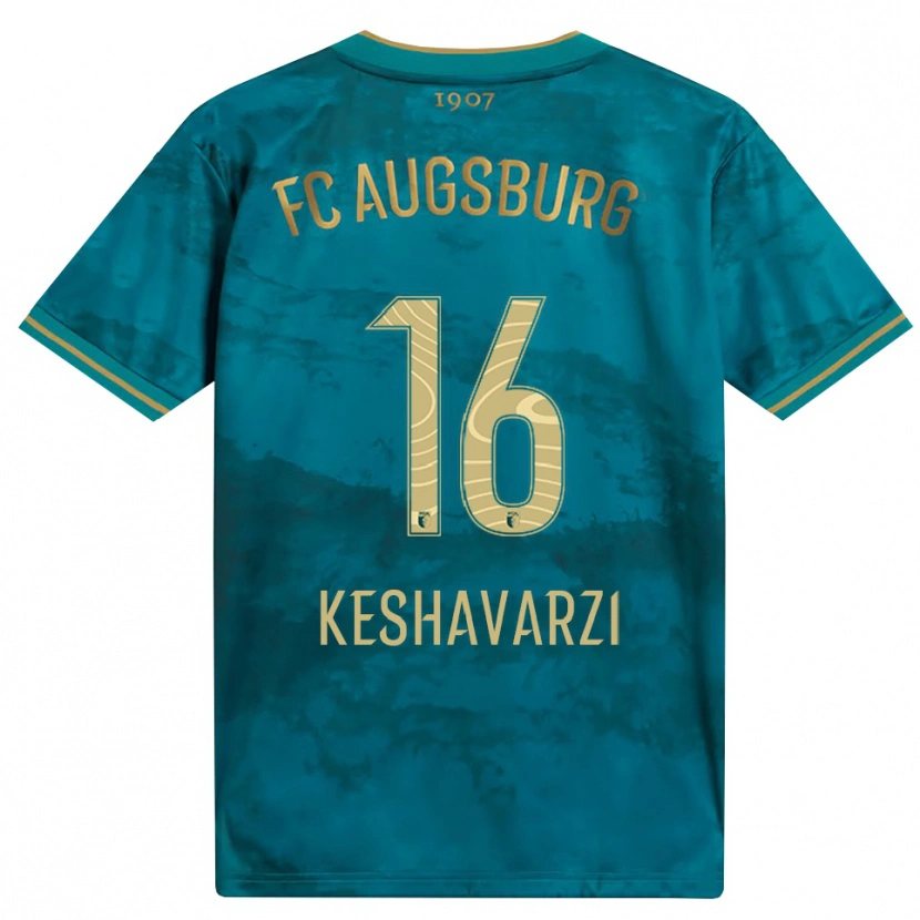 Danxen Kinder Nicolas Keshavarzi #16 Grün Braun Auswärtstrikot Trikot 2026/27 T-Shirt Österreich