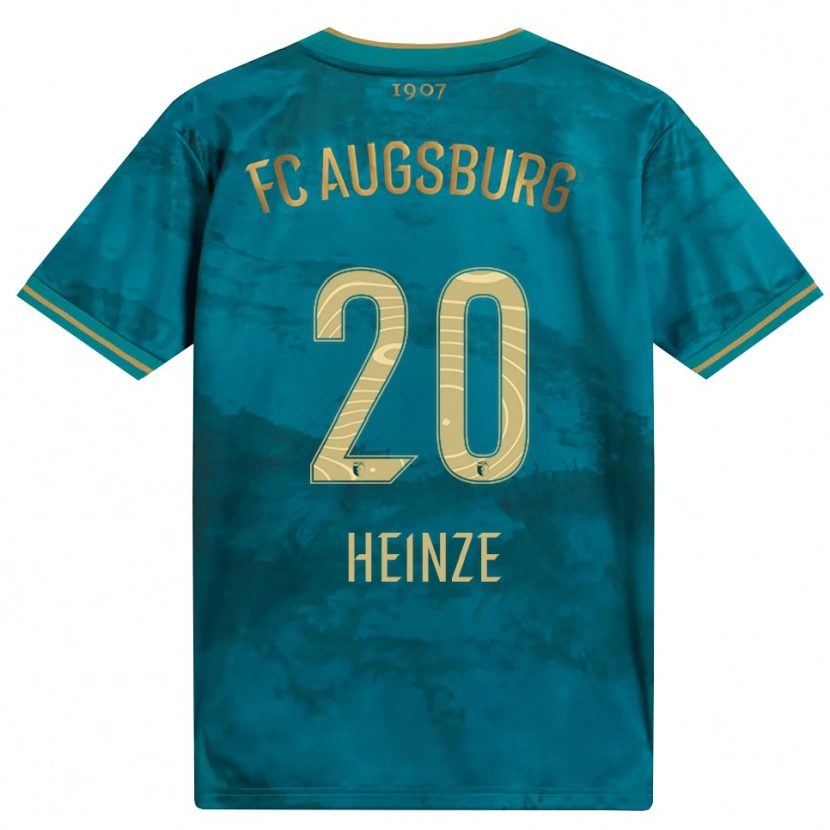 Danxen Kinder Fynn Heinze #20 Grün Braun Auswärtstrikot Trikot 2026/27 T-Shirt Österreich