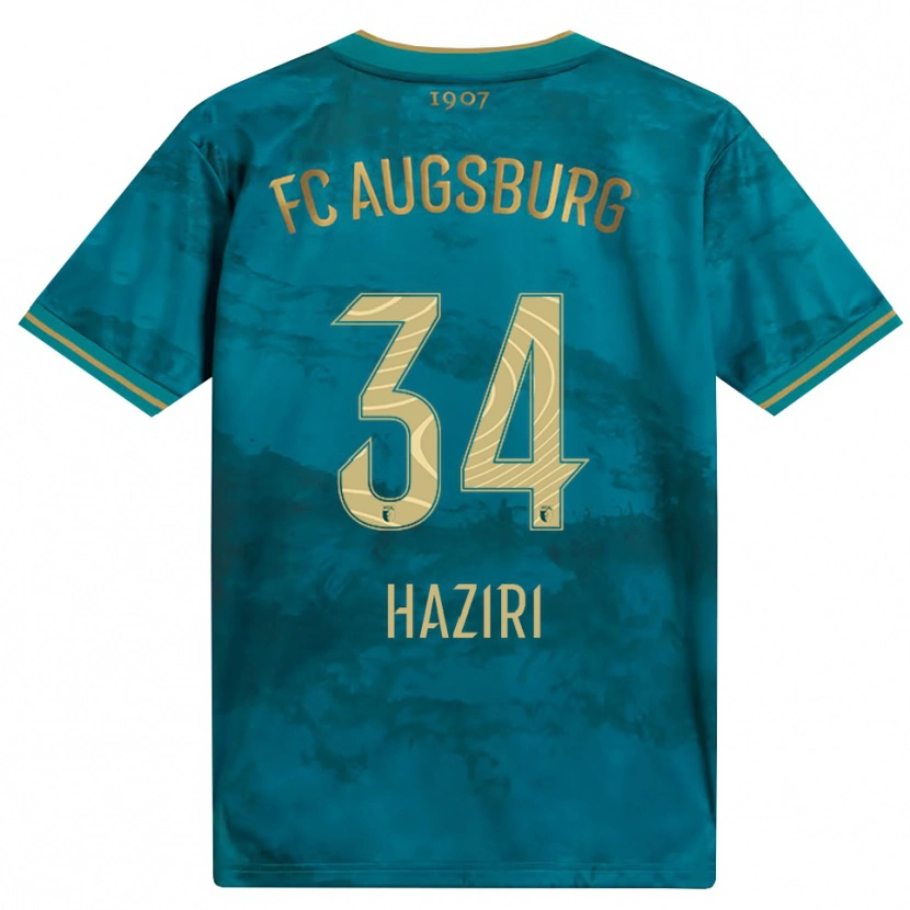 Danxen Kinder Edi Haziri #34 Grün Braun Auswärtstrikot Trikot 2026/27 T-Shirt Österreich