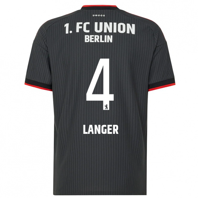 Danxen Kinder Richard Langer #4 Schwarz Weiß Rot Auswärtstrikot Trikot 2026/27 T-Shirt Österreich