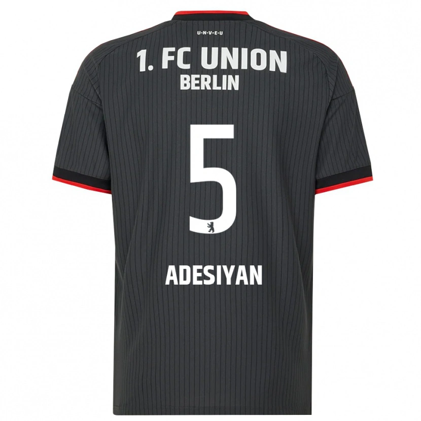 Danxen Kinder Olufemi Adesiyan #5 Schwarz Weiß Rot Auswärtstrikot Trikot 2026/27 T-Shirt Österreich